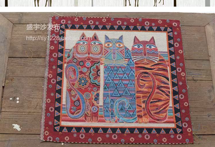 Vải thủ công tự làm vải dân tộc vải lanh vải định vị jacquard gối đệm vải treo vải 4 miếng các loại vải thun