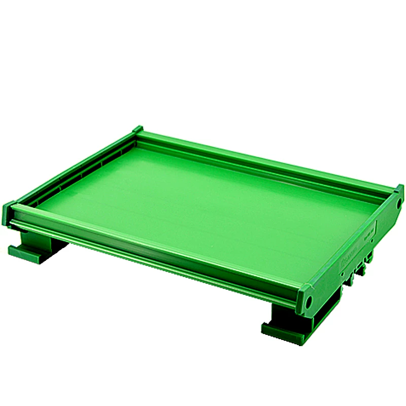 53-75mm line board DIN guide rail C45 base PCB installation module shelf board card slot shell plastic fixed box