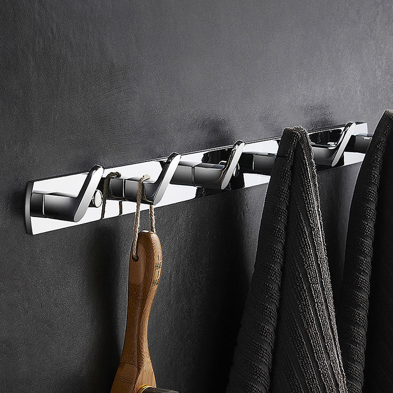 Bathroom Towel Hook, Stainless Steel Chrome-Plated Clothes Hook, No-Drill Bathroom Hook, Entryway Coat Hook Behind the Door Bathroom Towel Hook, Stainless Steel Chrome-Plated Clothes Hook, No-Drill Bathroom Hook, Entryway Coat Hook Behind the Door