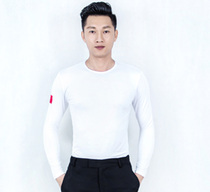 Mens square dance clothes Latin dance clothes modern dance clothes national standard dance ballroom dance dance clothes long sleeve dance clothes