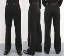 Male full side pants Latin dance square dance national standard dance ballroom dance modern dance pants dance pants dance pants practice pants