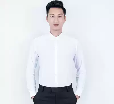 Square dance Social dance shirt Men's dance practice long-sleeved adult modern dance clothing suit Latin dance top