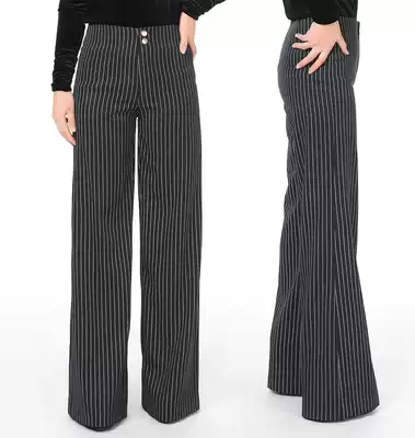 Women's modern dance pants Latin dance National standard friendship cha cha dance small trumpet pants wide-legged pants leg pants square dance pants