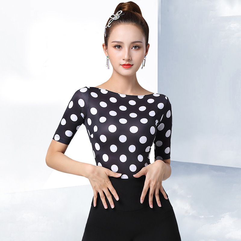 Dambao Roo Dance Blouses Women Summer Morden Dance With New Latin Dance Practice Costume Polo Social Dance Suit Dancing Clothes