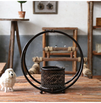 Chinese flower arrangement flower device bamboo weaving flower machine bamboo weaving flower basket flower arrangement arrangement flower basket bamboo weaving portable Chinese basket