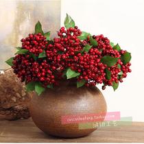 Flower decoration Christmas living room home decoration soak wild fruit cones high-grade simulation fruit berries