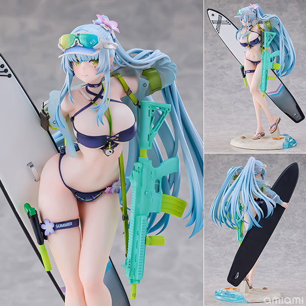 Brand New in Stock, Da Man Jiang (Big Man Craftsman) Girls' Frontline Koulu Kai (Kuromi) Blue Trail Hk416 Swimsuit Official Figure