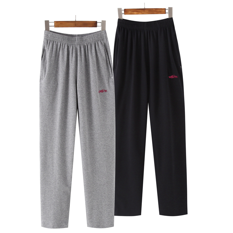 Mom Summer Pants Thin summer pure cotton long pants loose middle aged woman pants tightness high waist casual pants woman