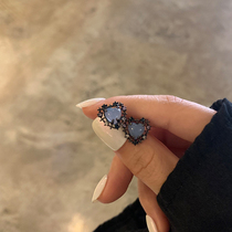 Loving Ear Spikes 2022 New Tide Pure Silver Needle Temperament Comeback Lukewarm And Refined Foggy Blue Earrings Earrings Earrings