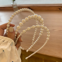 Superfairy pearl hair stirrings Andromeda Senson pressure Korean retro temperament sweet and beautiful head hoop go out to card-out headwear women