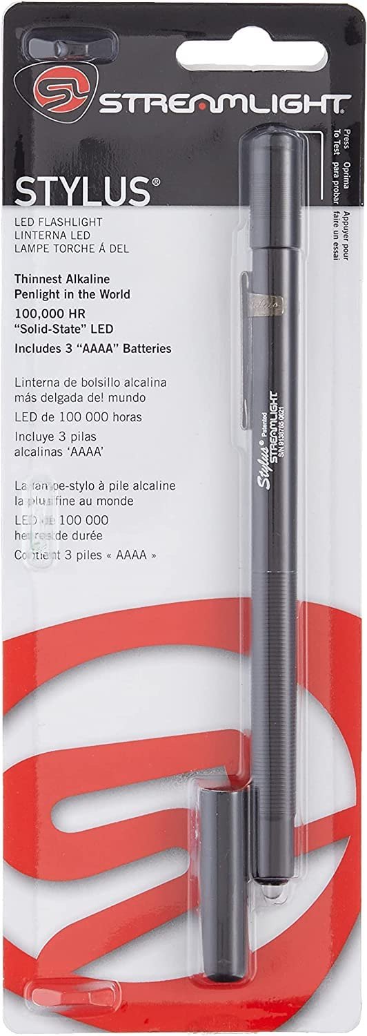 Streamlight/溪流之光 Stylus Penlight 带口袋夹 笔形 手电