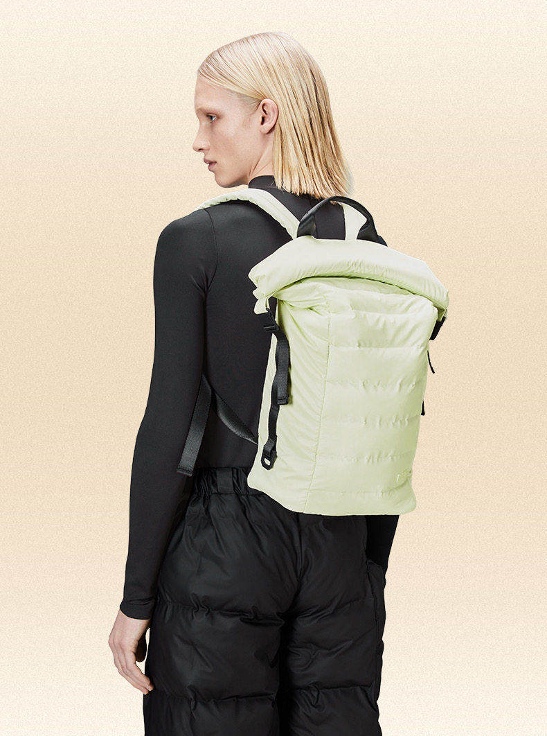 рюкзак rains 户外防水后揹包 软垫卷口肩包bator puffer backpack/14600