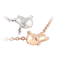 Japan Direct Mail San-X Rilakkuma Made in Japan 3D three-dimensional super cute Easy bear 925 silver bracelet