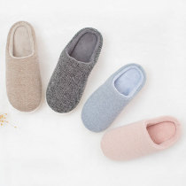 Cotton slippers male home indoor silent floor drag soft bottom home home couple silent bedroom slippers