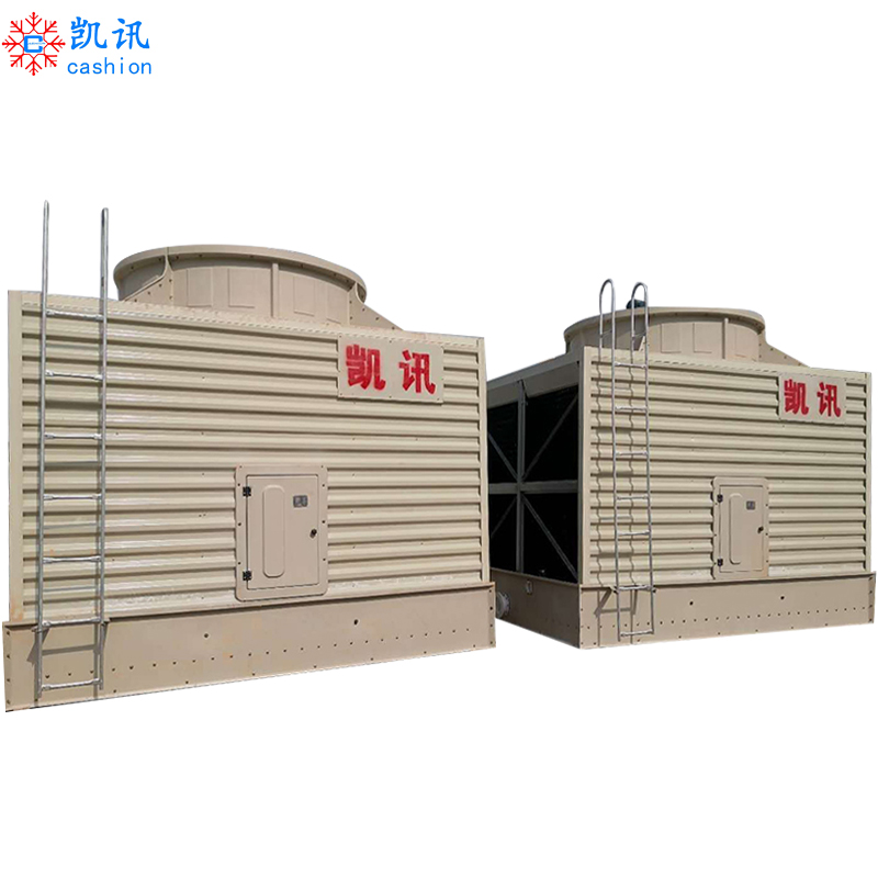 Quizent Square Cooling Tower Fiberglass Large Cooling Tower Crossflow Cold Water Tower Festival Energy Cold Water Tower Manufacturer Direct