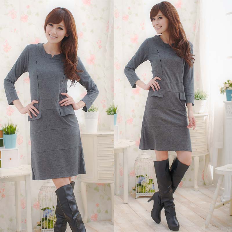 Summer small yards postpartum breastfeeding moms fashion out short sleeves Loose Breast-feeding T-shirts Foreign Dress Pool Cream Summer Clothes