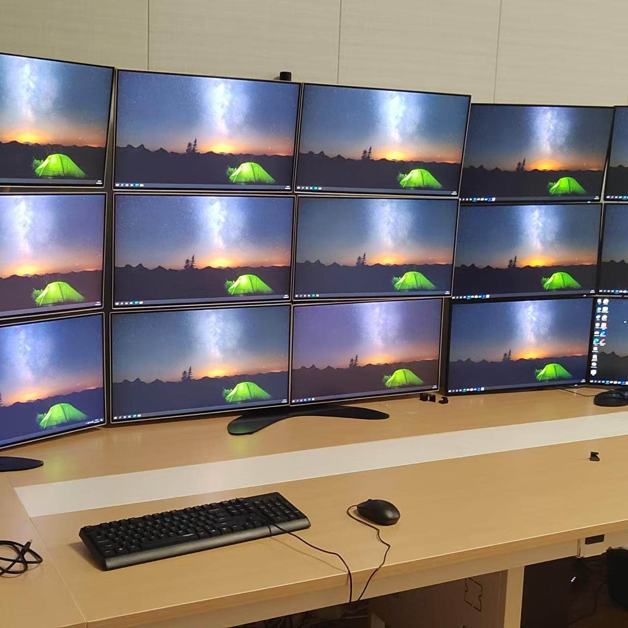 组装配置十八屏幕炒股台式电脑主机十八连联屏期货看盘多屏联动