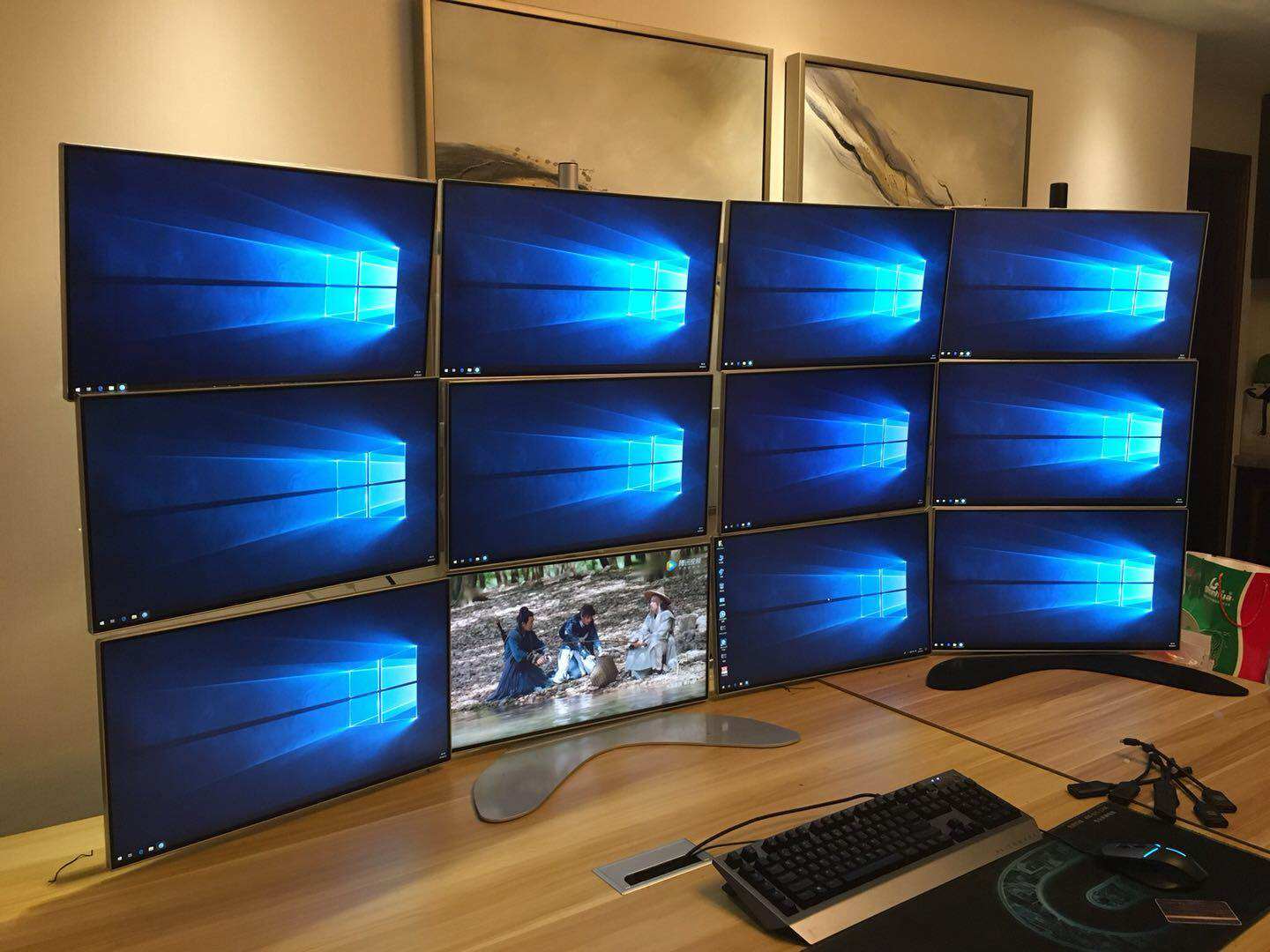 组装配置十二屏幕多屏炒股台式电脑主机DIY十二连联屏期货看盘评价- 淘宝网