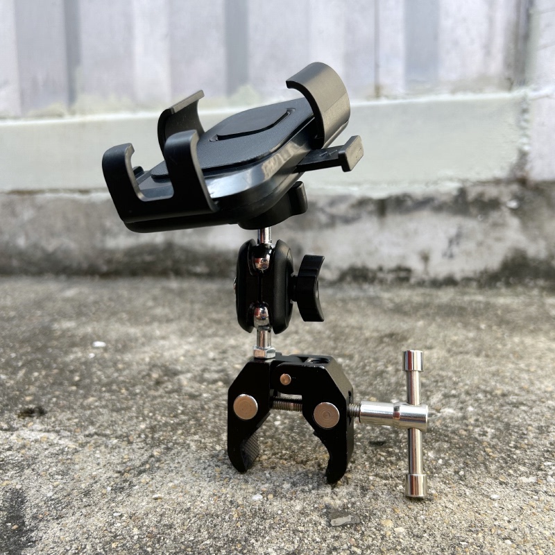 Metal Crab Claw Phone Holder, Handlebar Navigation Mount, Excavator Truck Armrest Shockproof Phone Clip