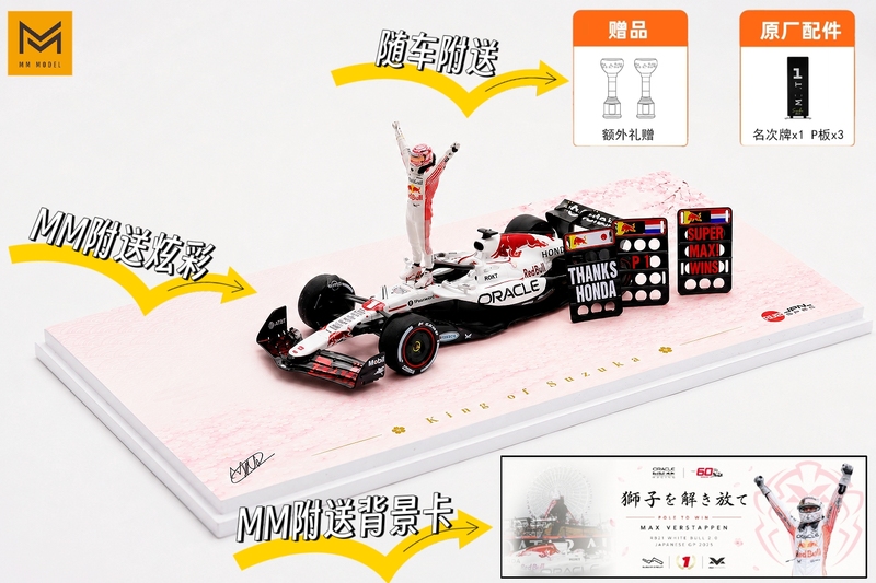 [mm Model] Spark Red Bull Rb21 Japan Gp Verstappen White Bull 2.0 Special Edition