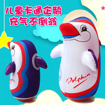 pvc inflatable toy cartoon tumblall new children Animals inflatable little penguin toys to stall childrens toys