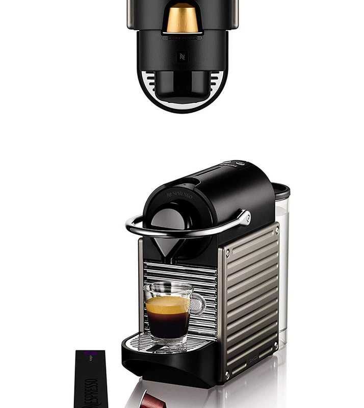 Thư trực tiếp của Đức Nespresso / Nespresso XN495T Máy pha cà phê viên nang Nestle + máy làm sữa Pixie - Máy pha cà phê các loại máy pha cà phê