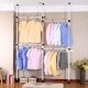 Tủ quần áo Nội thất Hàn Quốc Sự kết hợp Gấp Tủ quần áo bằng sắt Tủ đựng đồ Đơn giản Tủ đựng đồ Lắp ráp Móc áo Phòng ngủ - Buồng