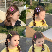 Girl hairclip candy color small hair card fashion wild children Korean version of ins wild girl cute headdress accessories