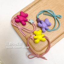 Girl head rope rubber band cartoon cute bear headdress Korean fashion ins cute head rope tie hair rope