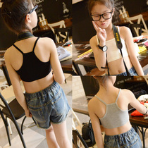Childrens clothing Korean version of Girls 2020 summer clothes new middle and big children sports vest elastic sling sling chest wrap
