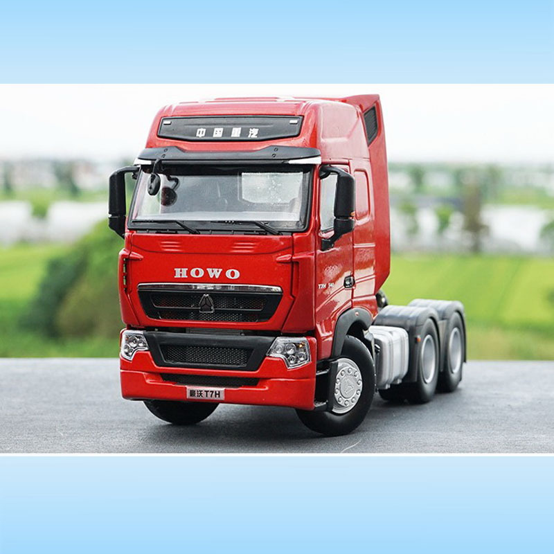 Original Sinotruk 1:36 Scale Howo T7H Howo Tractor Truck Semi-Trailer Heavy-Duty Truck Alloy Model Original Sinotruk 1:36 Scale Howo T7H Howo Tractor Truck Semi-Trailer Heavy-Duty Truck Alloy Model