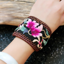 Handmade old embroidery rattan bracelet National style jewelry gifts can be collected jewelry