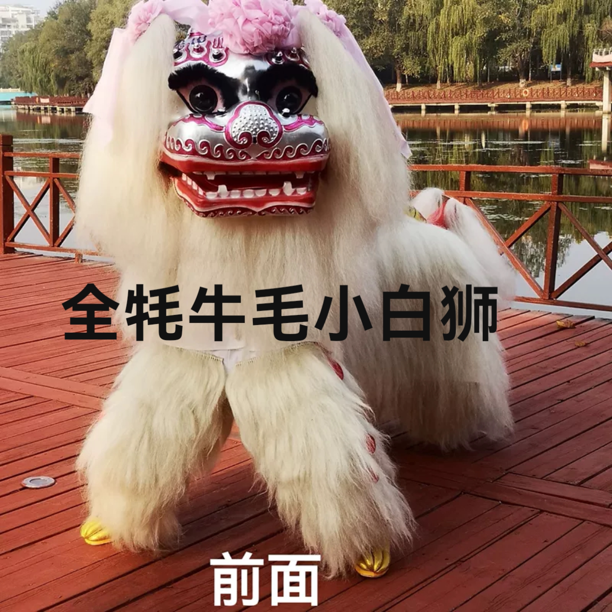 🎉舞狮高手必备神器!北京小白狮专业舞狮道具整套🌟-太极佛尘-淘宝好物网
