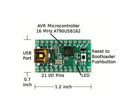 Teensy USB development board AVR MKII USB ISP download line AT90USB162