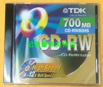 TDK CD-RW Rewritable burning disc 4-12X disc 700MB burning disc blank disc Taiwan