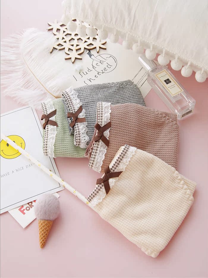 Tunan mẹ tôi đề nghị ~ xem cotton tốt ~ Đồ lót kẻ sọc Sen nữ chất liệu cotton eo rắn chắc quần sịp dây nam