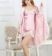 100 lụa váy ngủ phù hợp với dâu tằm lụa màu tinh khiết váy hai mảnh nữ phục vụ tại nhà giản dị phong cách nóng - Night Robe