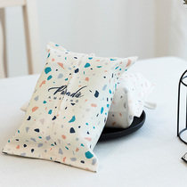 Terrazzo modern simple waterproof tissue towel bag cloth bag lanyard car tissue box