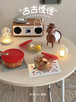 Cartoon ins cute PVC placemas insulation mat thickened table mat coaster bowl mat rectangular table mat home