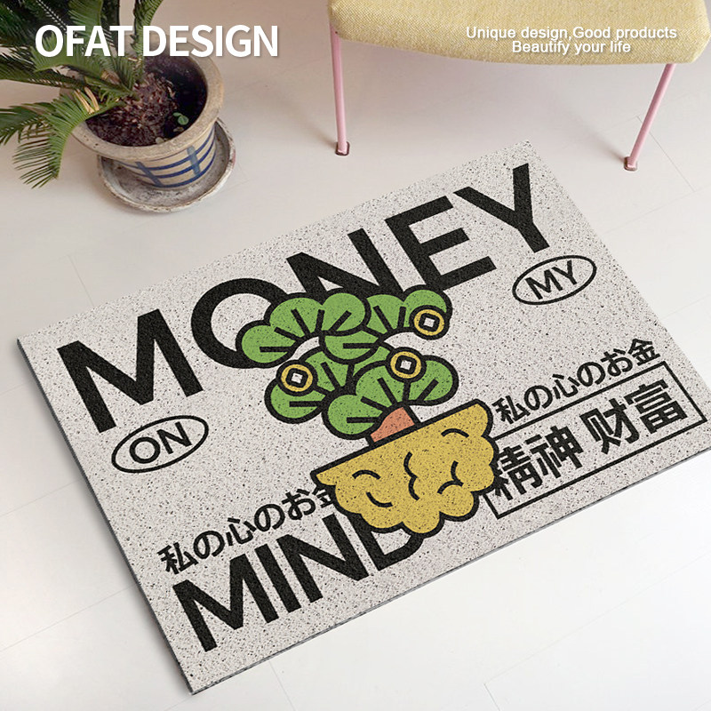 One Orange Home Original Design Entrance Door Mat in door Entrance Foot Mat Rub Mud Mat Large Doorway Slip Mat