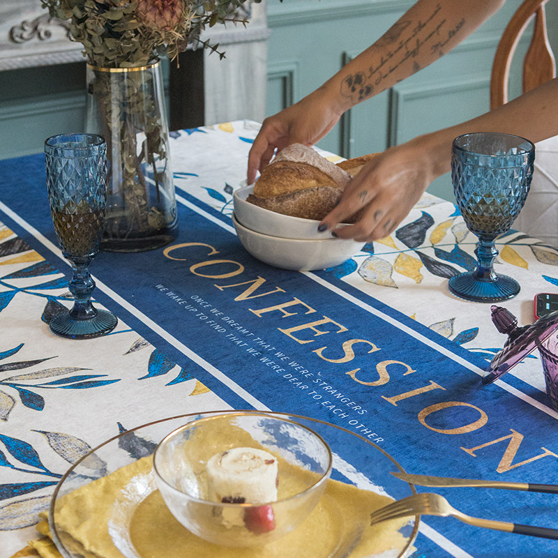 American Tanyard Snowy Neal Table Fabric Red Waterproof Dining Room Table Cloth Dining Room Table Cloth Dining Room Rectangular Table Cloth