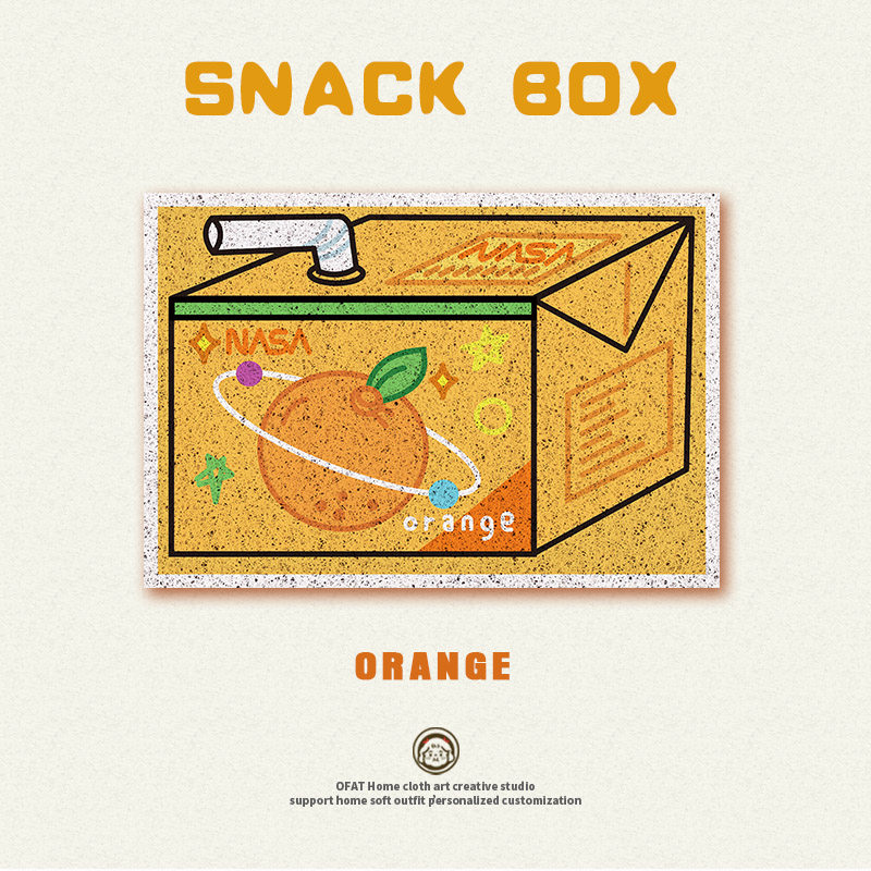 Cute cartoon ins wind door mat enter the door easy to clean PVC wire ring door mat home entry door non-slip carpet