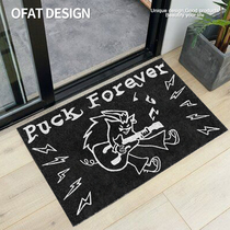 An Orange Entrance Doormat Home Doorway Doorway Genguan Foot Mat Brief Modern Can Scrub Pvc Silk Ring Doormat