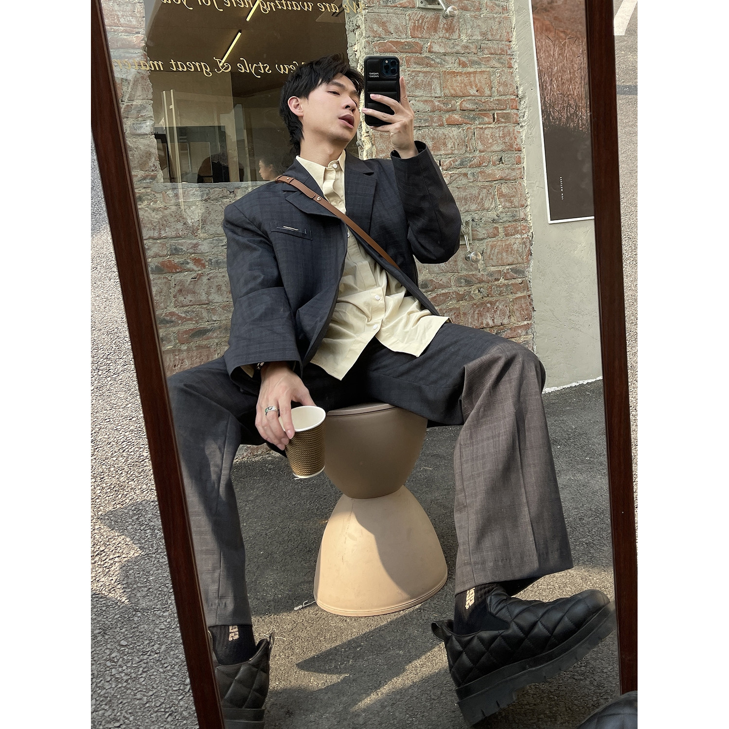 CCJE homemade niche design style gradient suit suit