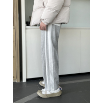 CCJE homemade side trousers Hong Kong style trend autumn and winter casual pants men loose straight sports pants boys