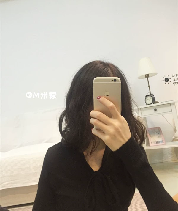 Xin chào MLZ Mùa thu Cổ điển mới Dây đeo cổ chữ V Slim Slim Rabbit Velvet Áo dệt kim