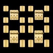 Pure copper Chinese imitation classical Ming and Qing furniture brass top cabinet bookcase hinge handle copper kit full set of copper accessories