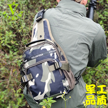 Multifunctional shoulder bag messenger backpack Camouflage chest bag tide army fan tactical canvas tide waterproof outdoor sports portable