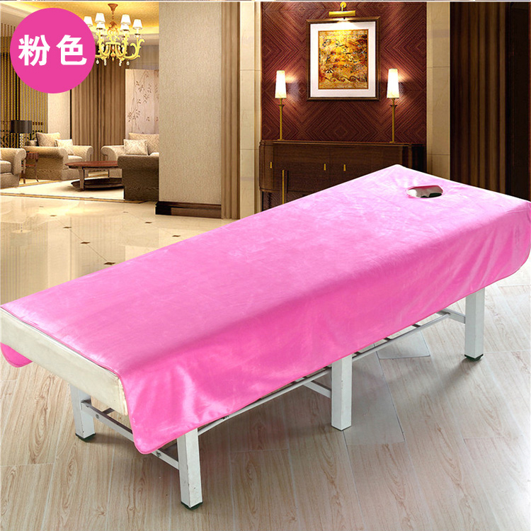 Thẩm mỹ viện khăn trải giường làm đẹp tấm trải giường lông cừu san hô lỗ massage tấm cộng với điều trị nhung tấm giường với lỗ ngắn sang trọng drap trải giường