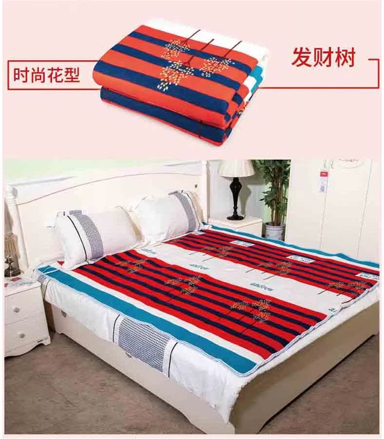 Dual-kiểm soát chăn điện đơn đôi ba nhiệt ký túc xá hộ gia đình không thấm nước 1,5 m 1,8 m 2 m giường điện - Chăn điện Thấp